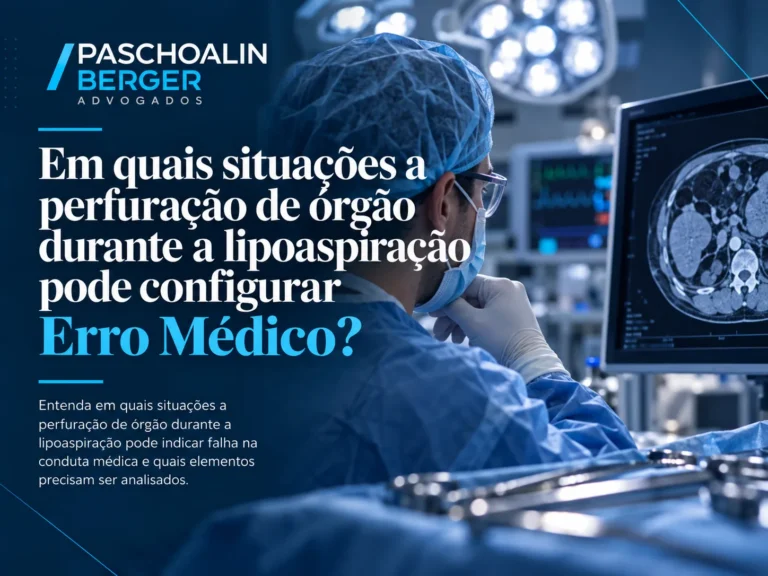 Quando a perfuração de órgão durante a lipoaspiração pode configurar erro médico?